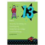 13Th Birthday Cards Printable Free Free Printable