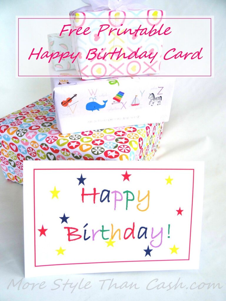 40 Free Birthday Card Templates Template Lab Free Printable Money 