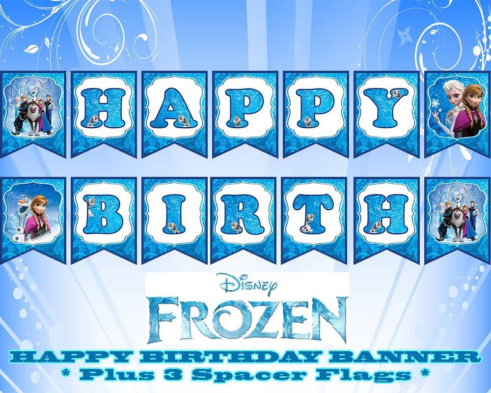 5 Best Frozen Birthday Banner Printable Printablee