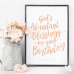Abundant Blessings Christian Birthday Wishes Christian Birthday