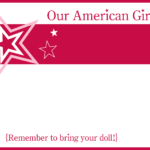American Girl Party Invitation Template