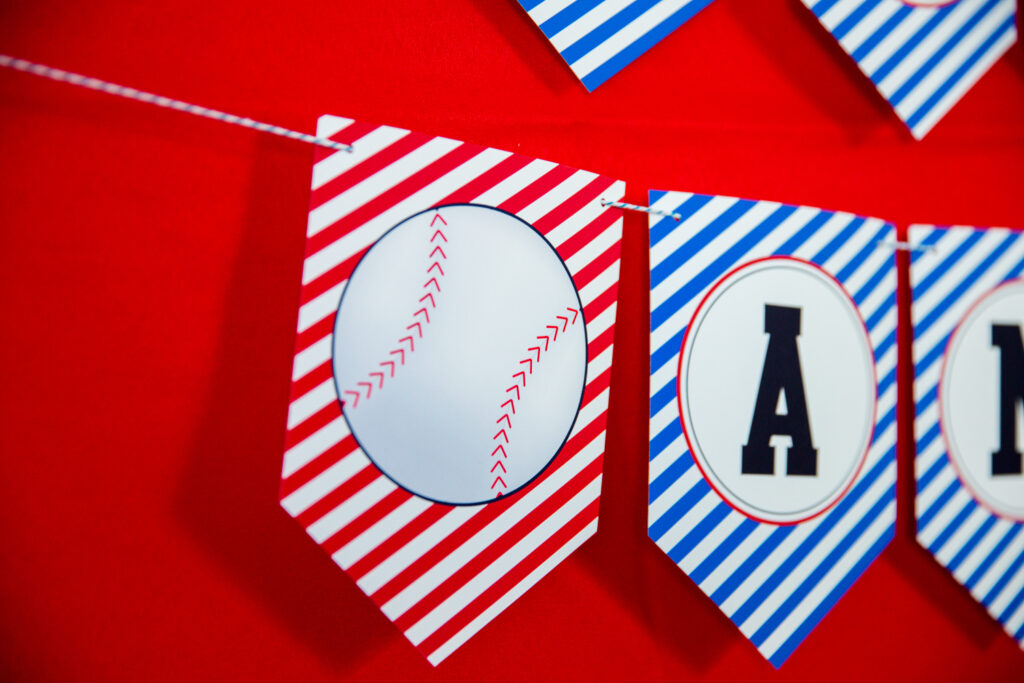 Baseball Party Birthday Banner Printable Studio