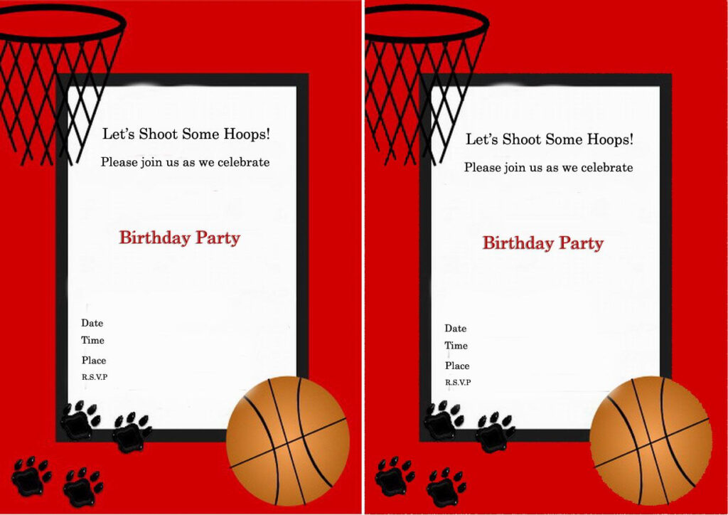 Basketball Birthday Invitations Birthday Printable Basketball 