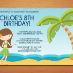 Beach Luau Birthday Party Invitation Wording FREE Printable Birthday