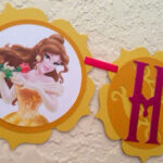 Belle Birthday Banner Princess Belle Banner Beauty And The Beast