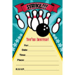 Bowling Party Invitations 4 X 6 Inch 8 Count Bowling Birthday Party
