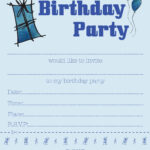 Boys Birthday Party Invitations Free Printable