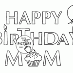 Card For Birthday Mom Coloring Page For Kids Holiday Coloring Pages