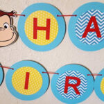 Curious George Birthday Banner Curious George Name Banner Etsy