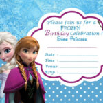 Disney Frozen Birthday Party Invitation Template Party Invite