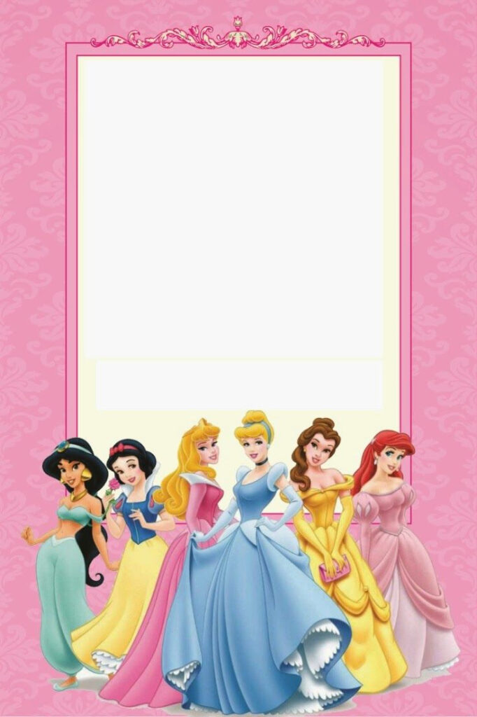 Disney Princess Birthday Invitations Printable Free Cumplea os De 