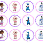 Doc Cupcake Topper Birthday Party Printables Free Doc Mcstuffins