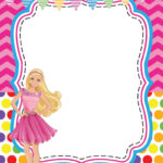Editable Barbie Invitation Template Blank Invitaciones De Barbie