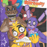 Five Nights At Freddy s Birthday Card Birthday Cards Five Night