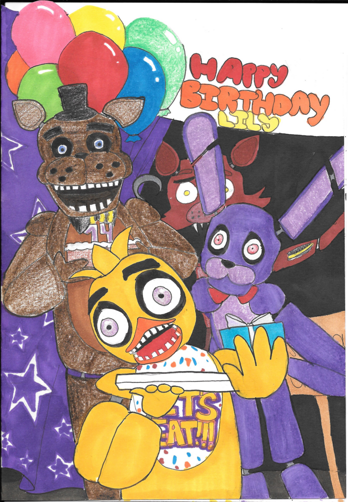 Five Nights At Freddy s Birthday Card Birthday Cards Five Night 