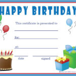 Free Birthday Boy Certificates Certificate Free Birthday Boy