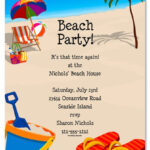 Free Birthday Invitation Templates Beach Theme Beach Party