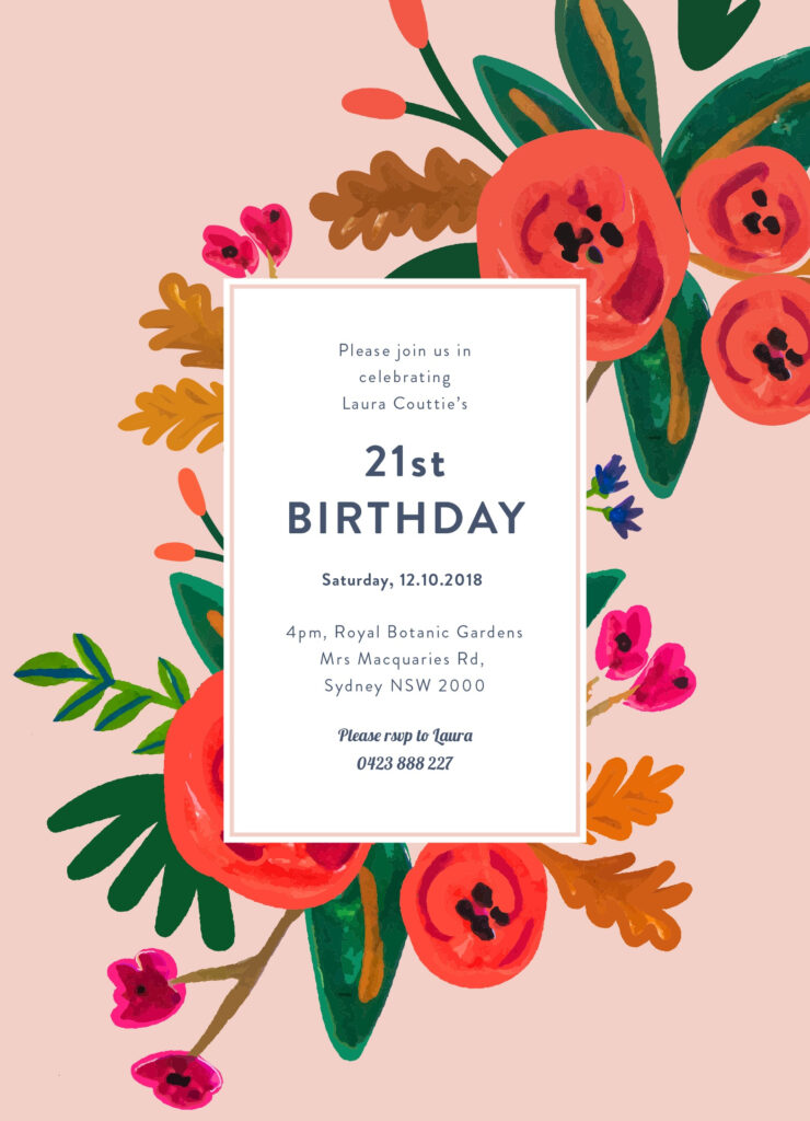 Free Birthday Party Invitation Template Wordsresumepages ml Make 