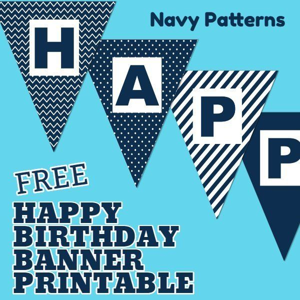 Free Happy Birthday Banner Printable 16 Unique Banners For Your Party 