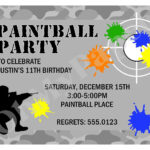 Free Paintball Party Invitation Template Paintball Party Party