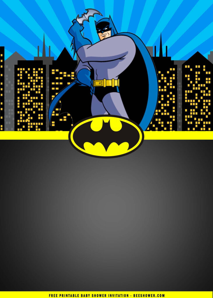  FREE Printable Batman Birthday Party Invitation Templates Batman 