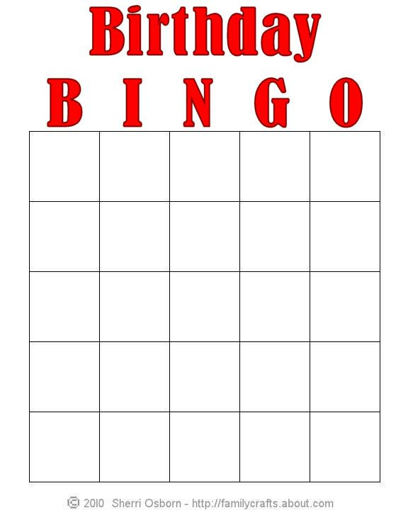 Free Printable Birthday Bingo Cards Bingo Cards Printable Bingo