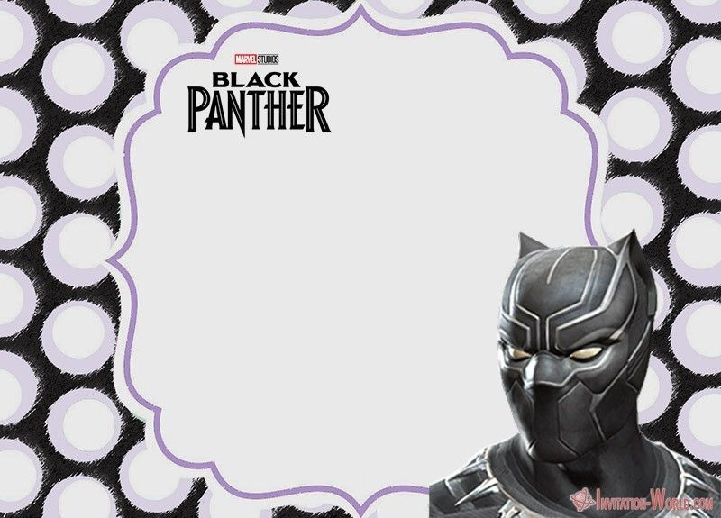 Free Printable Black Panther Invitation Templates Invitation World 