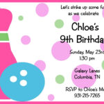 Free Printable Bowling Birthday Invitations For Kids Bowling Party
