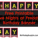 Free Printable Five Nights At Freddy s Birthday Banner Birthday