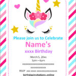 FREE Printable Girl Birthday Invitations Templates Party Invitation