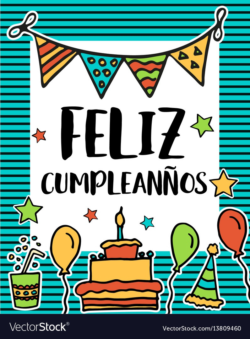 Free Printable Happy Birthday Cards In Spanish Free Printable