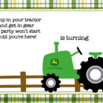 Free Printable John Deere Tractor Birthday Invitation Download