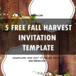 FREE PRINTABLE Pumpkin Fall Harvest Birthday Invitation Template