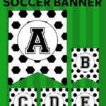 Free Printable Soccer Banner Paper Trail Design Soccer Birthday