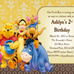 FREE Printable Winnie The Pooh Invitations For 1st Birthday Template