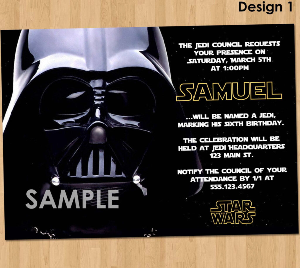 FREE Star Wars Birthday Invitations FREE Printable Birthday 