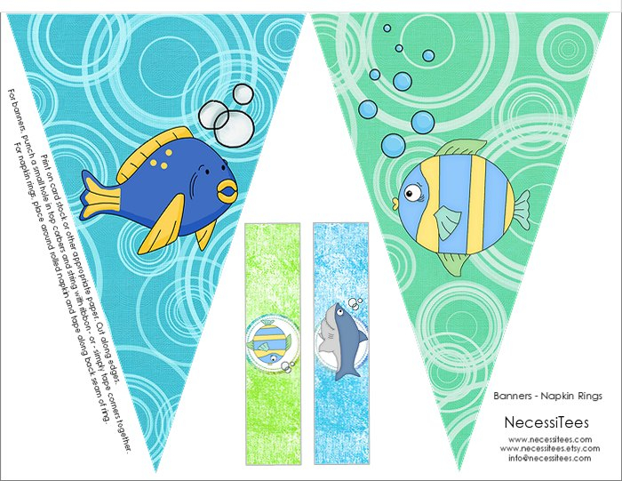 FREE Under The Sea Birthday Printables From NecessiTees Catch My Party