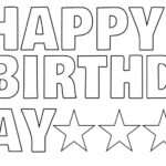 Happy Birthday Banner In Printable Letters Birthday Banner Template