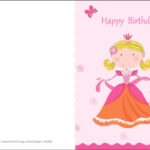 Happy Birthday Card With Princess Free Printable Papercraft Templates