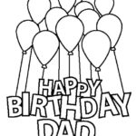 Happy Birthday Daddy Coloring Pages Free Printable Happy Birthday