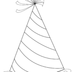 Happy Birthday Party Hat Coloring Page Free Printable Coloring Pages