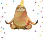 Happy Sloth Birthday Card Free Greetings Island Happy Birthday