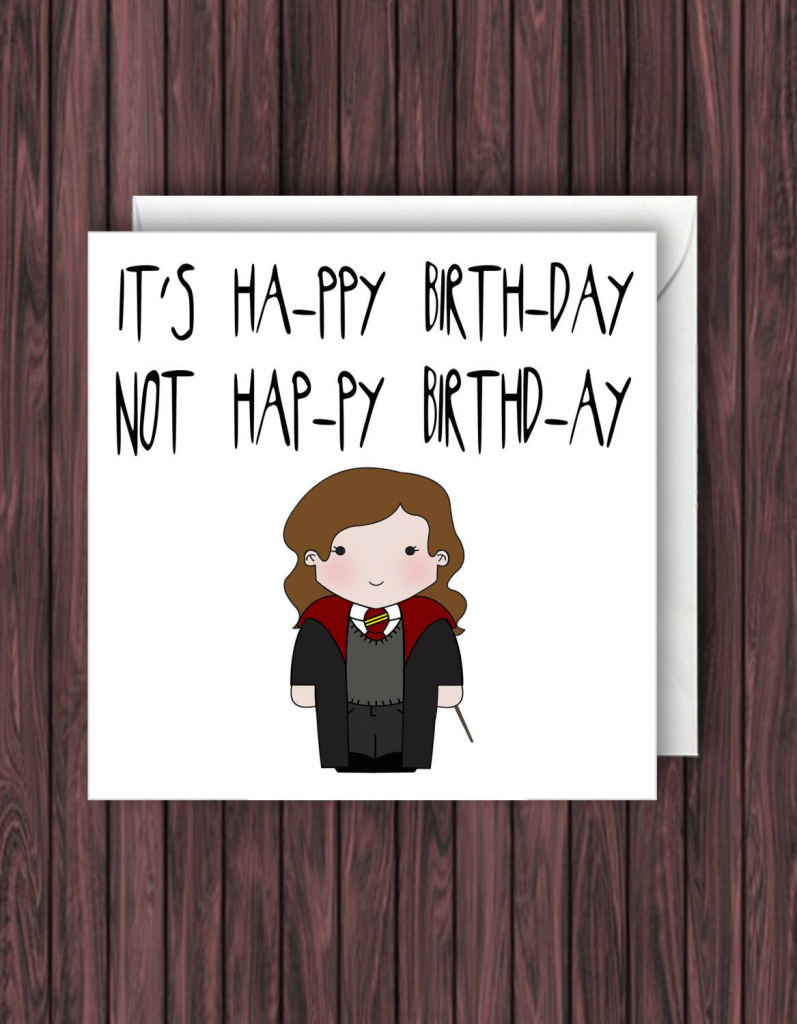 Harry Potter Birthday Card Printable Printable Card Free