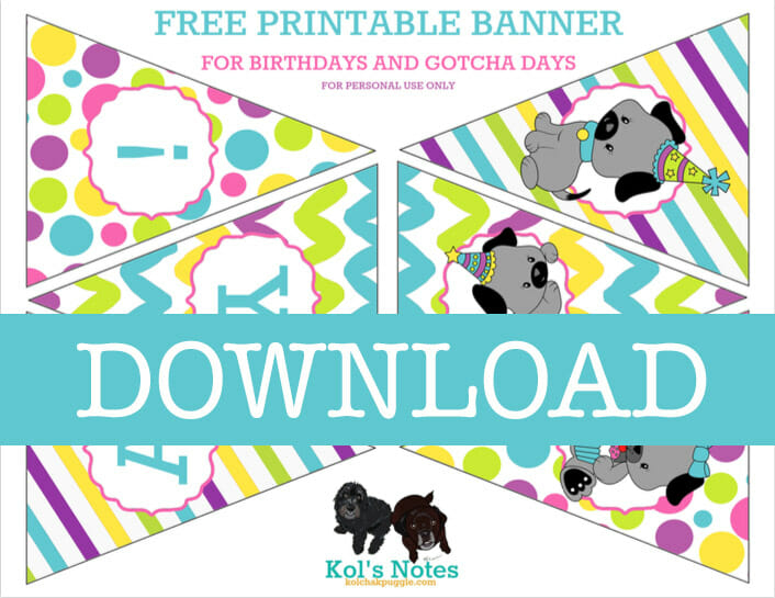 How To Celebrate A Dog Birthday Party Free Printable Party Kit Kol 