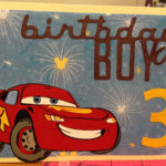 Lightning McQueen Birthday Card Created Using Cricut Cars Licensed