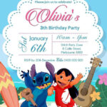 Lilo And Stitch Invitation Lilo And Stitch Birthday Lilo And Stitch P