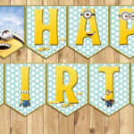 Minions Birthday Banner Despicable Me Birthday By Instan Happy