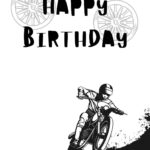 Motorbikes Printable Birthday Cards PRINTBIRTHDAY CARDS