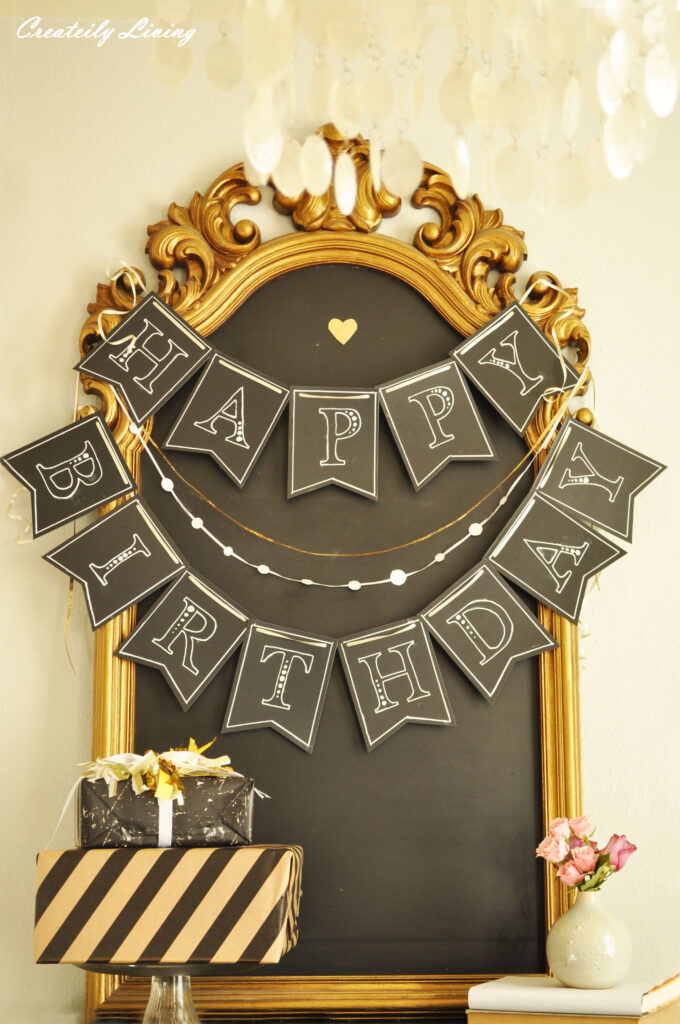 My Happy Birthday Chalkboard Banner For The Michaels And Hometalk 