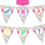 My Little Pony Happy Birthday Banner By PartyPoshPrintables 6 00 My